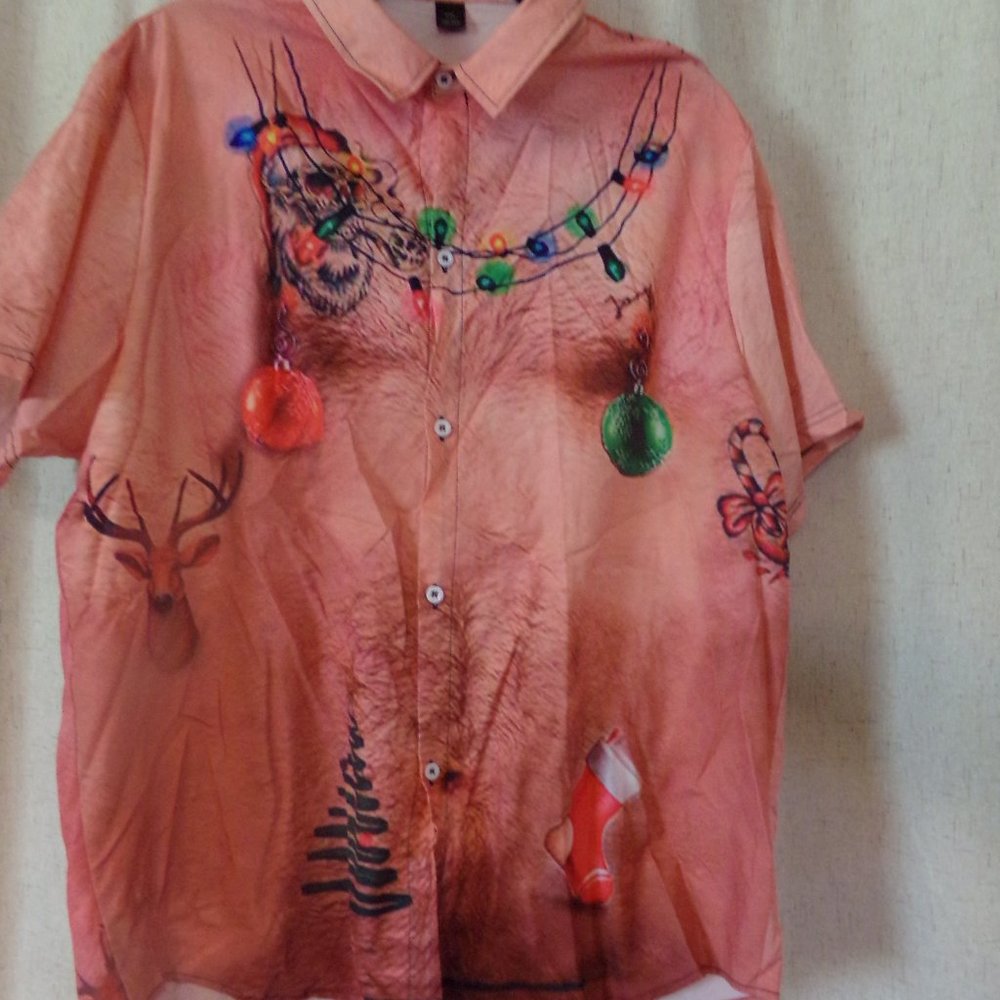 Christmas button up shirt